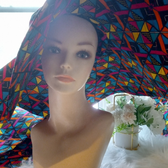 African/Ankara wide brim sunhat - Picture 6 of 6